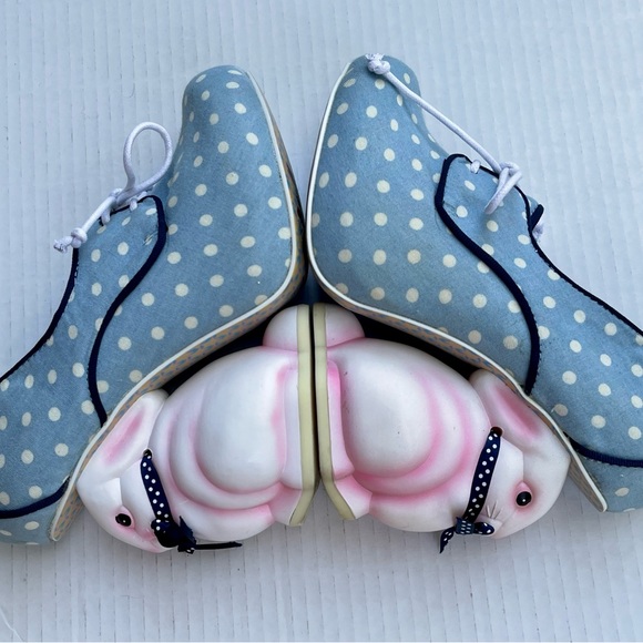 SOLD - Irregular Choice Flopsy Bunny Rabbit Statement Heels - Retro Polka Dot - Picture 3 of 9
